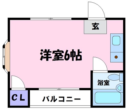 ラフィーネ1号館の物件間取画像